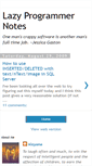 Mobile Screenshot of lazycodeprogrammer.blogspot.com