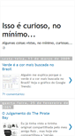Mobile Screenshot of isso-e-curioso.blogspot.com