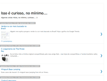 Tablet Screenshot of isso-e-curioso.blogspot.com