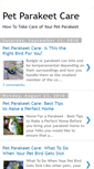 Mobile Screenshot of petparakeetcare.blogspot.com