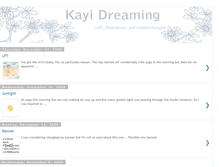 Tablet Screenshot of kayi-dreaming.blogspot.com