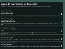 Tablet Screenshot of matrimoniosanjulian.blogspot.com