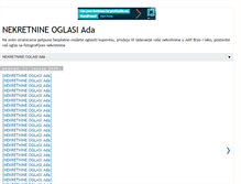 Tablet Screenshot of nekretnine-oglasi-ada.blogspot.com