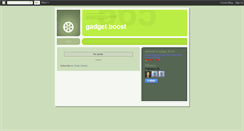 Desktop Screenshot of gadgetboost.blogspot.com