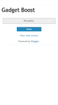 Mobile Screenshot of gadgetboost.blogspot.com