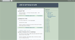 Desktop Screenshot of j2eeinaction.blogspot.com