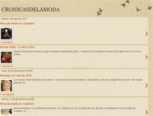 Tablet Screenshot of cronicasdelamoda.blogspot.com