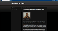 Desktop Screenshot of getmusclefast.blogspot.com