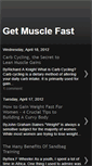 Mobile Screenshot of getmusclefast.blogspot.com