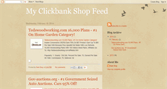 Desktop Screenshot of clickbankshopfeed.blogspot.com