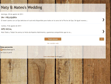 Tablet Screenshot of natyandmateo.blogspot.com
