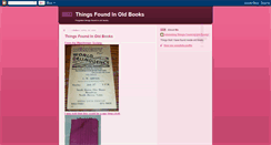 Desktop Screenshot of foundinoldbooks.blogspot.com