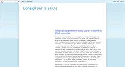 Desktop Screenshot of consigli-salute.blogspot.com
