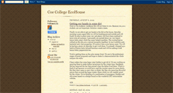 Desktop Screenshot of coecollegeecohouse.blogspot.com