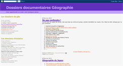 Desktop Screenshot of dossiers-geo.blogspot.com