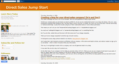 Desktop Screenshot of directsalesjumpstart.blogspot.com