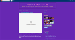 Desktop Screenshot of jackiesportsblog.blogspot.com