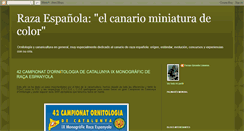 Desktop Screenshot of canarioenminiatura.blogspot.com