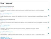 Tablet Screenshot of koryinsurance.blogspot.com