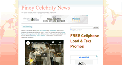 Desktop Screenshot of pinoycelebritynews.blogspot.com