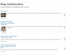 Tablet Screenshot of pinoycelebritynews.blogspot.com