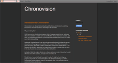 Desktop Screenshot of chronovision.blogspot.com