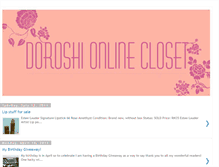 Tablet Screenshot of doroshi-onlinecloset.blogspot.com