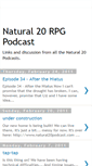 Mobile Screenshot of natural20podcast.blogspot.com