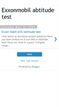 Mobile Screenshot of exxonmobiltest.blogspot.com