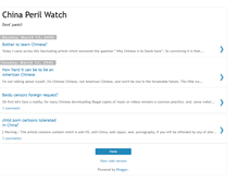Tablet Screenshot of chinaperilwatch.blogspot.com