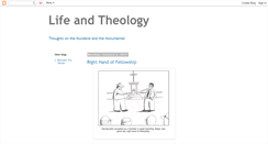 Desktop Screenshot of lifeandtheology.blogspot.com