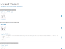 Tablet Screenshot of lifeandtheology.blogspot.com