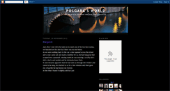 Desktop Screenshot of polgarasworld.blogspot.com