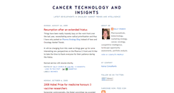 Desktop Screenshot of cancertechinsights.blogspot.com