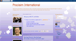 Desktop Screenshot of proclaiminternationalorg.blogspot.com