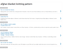 Tablet Screenshot of afghanblanketknittingpattern.blogspot.com