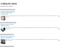 Tablet Screenshot of info-cyberlife.blogspot.com