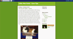 Desktop Screenshot of littlepetshotel-tips.blogspot.com