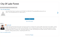 Tablet Screenshot of cityoflakeforest.blogspot.com