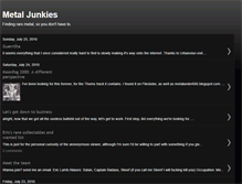 Tablet Screenshot of metaljunkies.blogspot.com