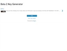 Tablet Screenshot of dota2betakeys4free.blogspot.com