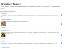 Tablet Screenshot of jamestownjourney.blogspot.com