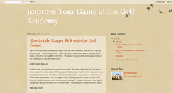 Desktop Screenshot of golfacademy.blogspot.com