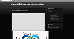 Desktop Screenshot of detonadojogo.blogspot.com