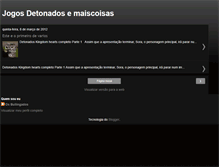 Tablet Screenshot of detonadojogo.blogspot.com