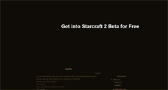 Desktop Screenshot of freestarcraft2beta.blogspot.com
