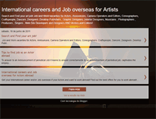 Tablet Screenshot of job4artists.blogspot.com