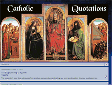 Tablet Screenshot of catholicquotations.blogspot.com