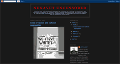 Desktop Screenshot of nunavutuncensored.blogspot.com