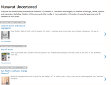 Tablet Screenshot of nunavutuncensored.blogspot.com